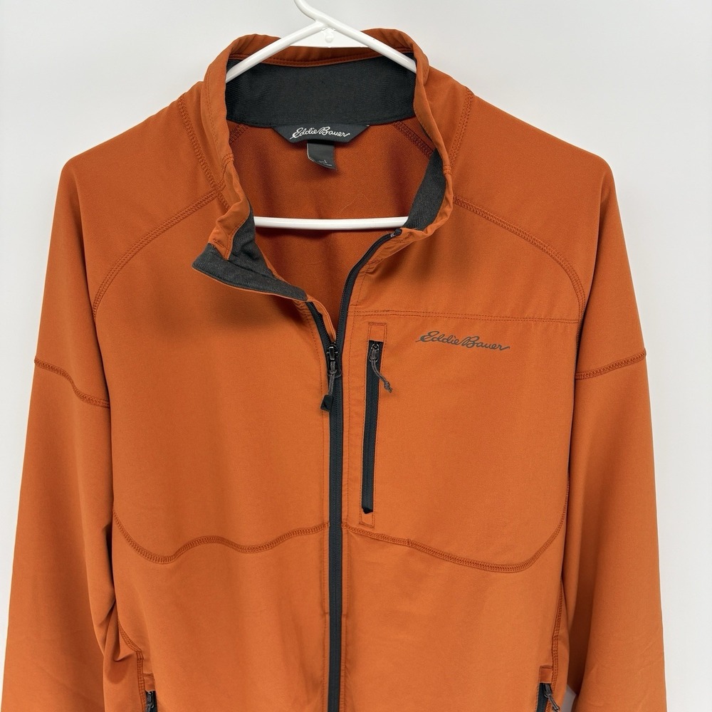 Eddie Bauer Full Zip‎ Performance Tech Jacket Active Wear Utility Stretch Men L